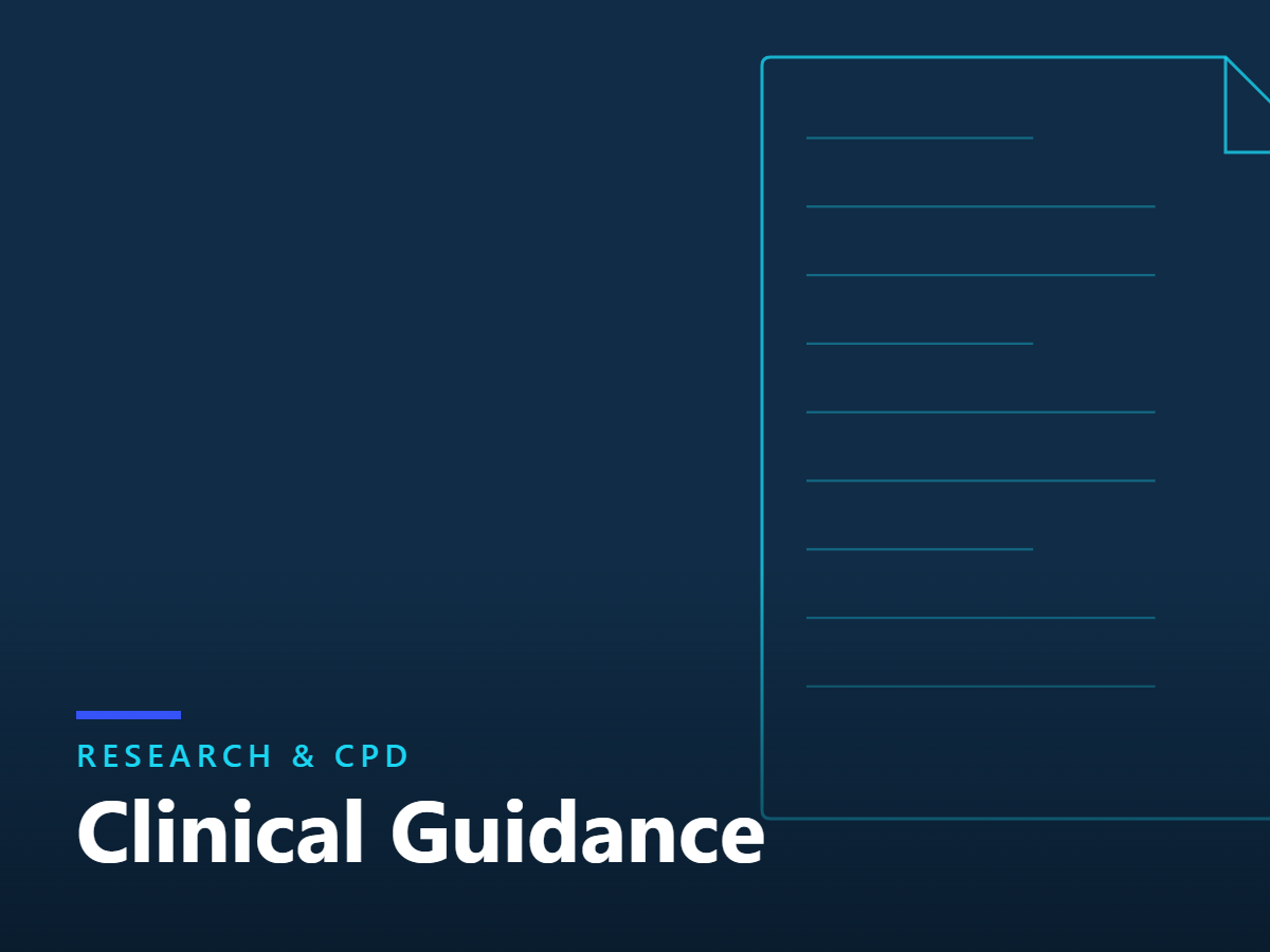 Research and CPD: Clinical Guidance